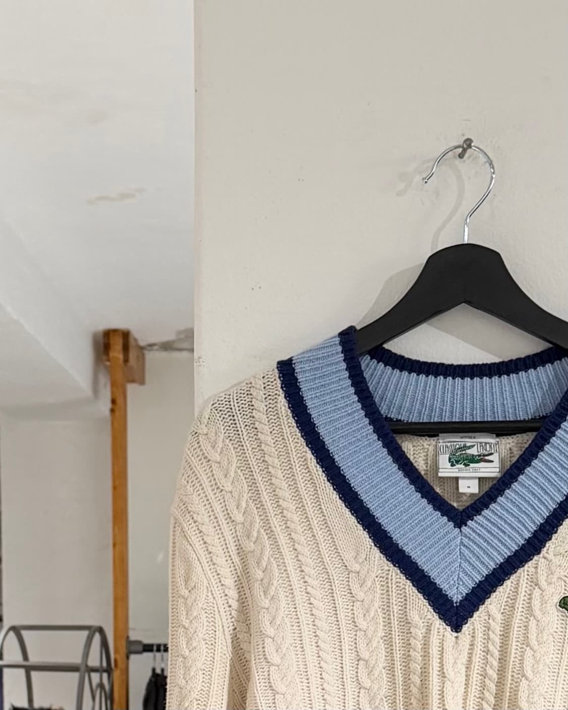 라코스테 아이보리 클래식 케이블 니트 상품이미지2