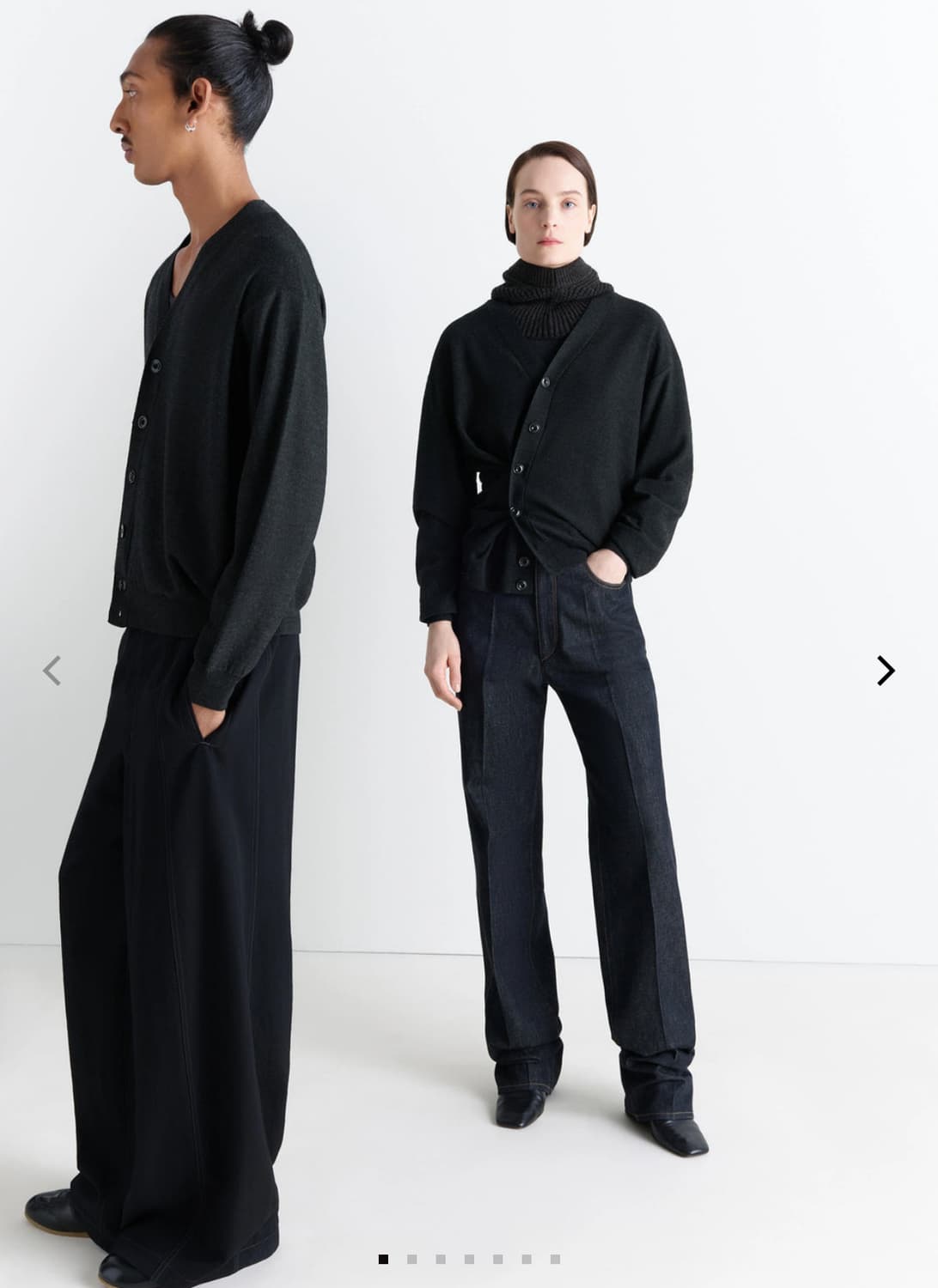 25fw 르메르 트위스티드 가디건 그레이 xl 상품이미지1