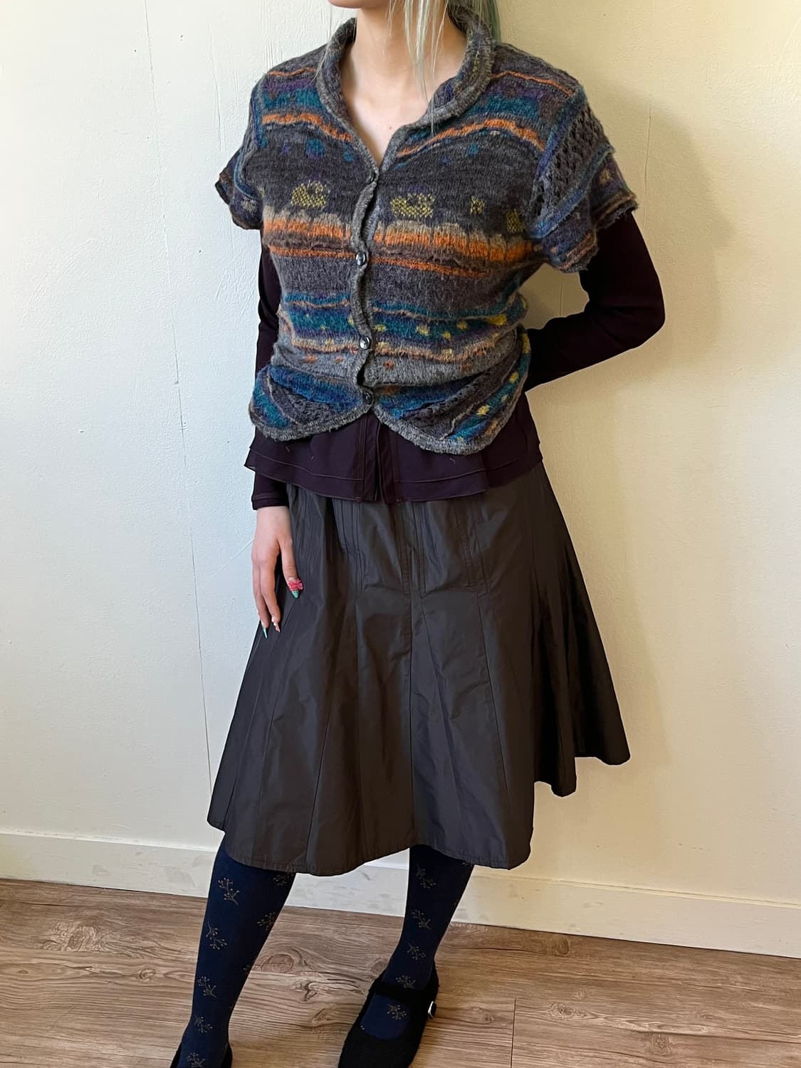 Je REPIT 파스텔 케이블 가디건 상품이미지5