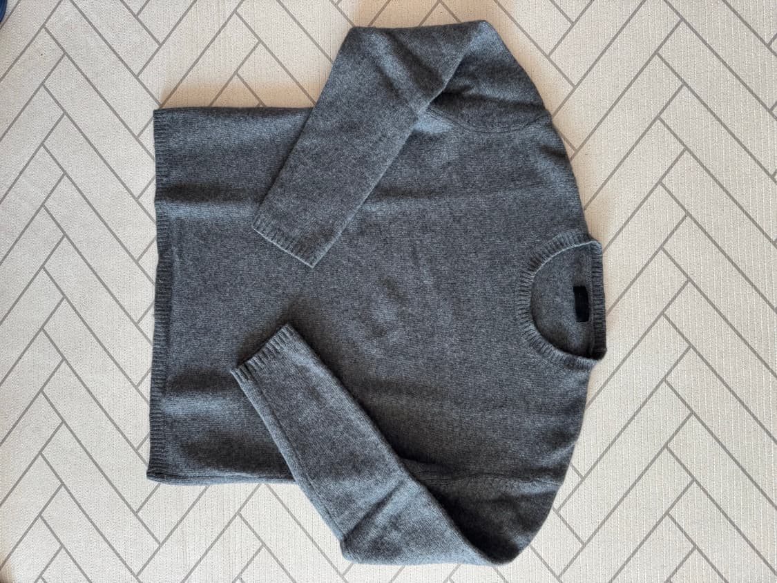 머듈 플레인 니트 4사이즈 그레이 아이엘 상품이미지3