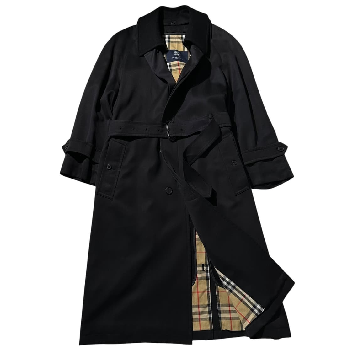 버버리 울카라 로브 싱글 트렌치 코트 블랙 상품이미지1