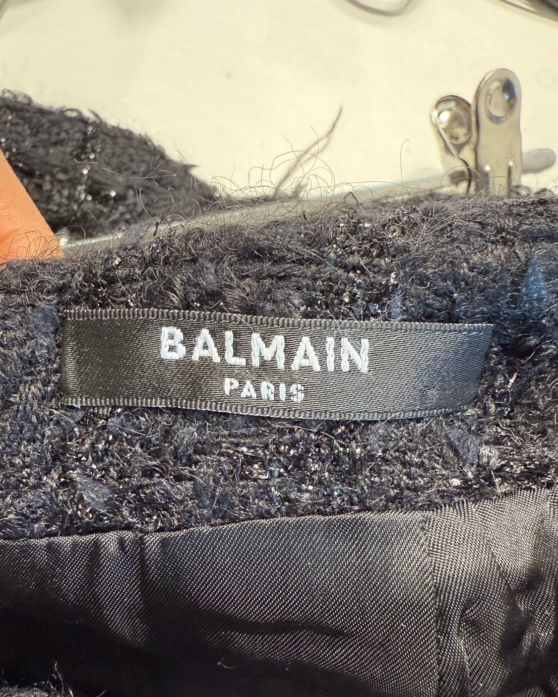 발망 블랙 트위드 미니스커트  상품이미지8