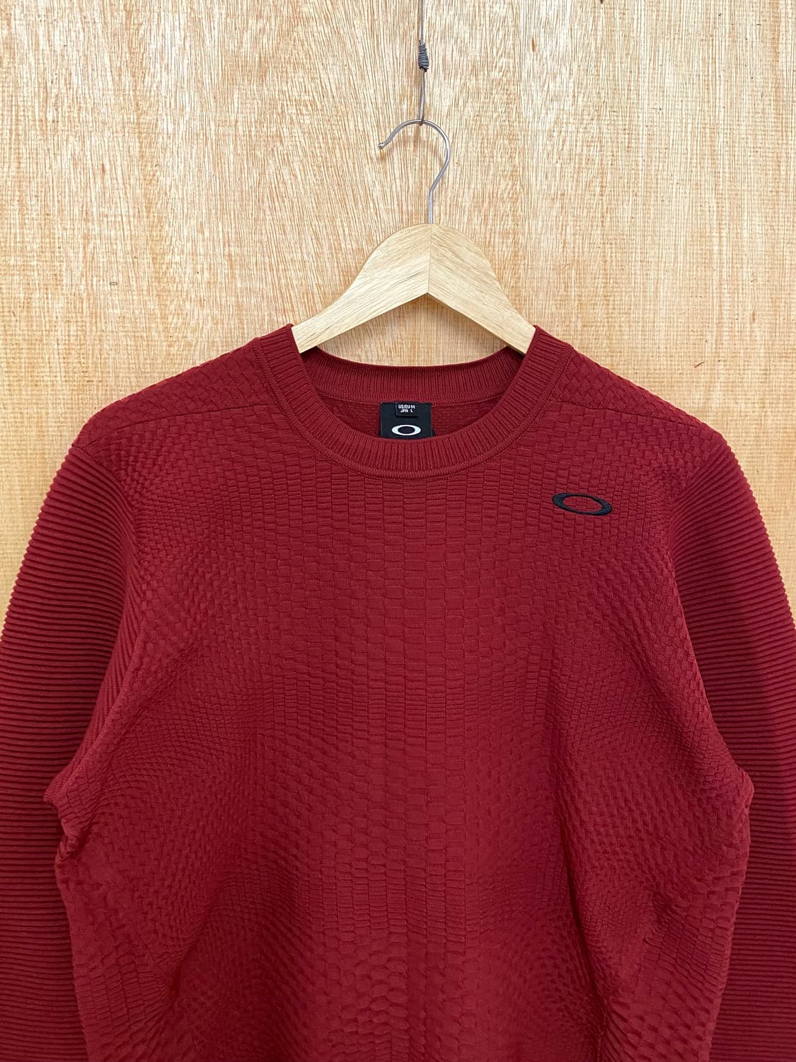 OAKLEY knit 오클리 기하학 가공 폴리 니트 맨투맨 상품이미지3