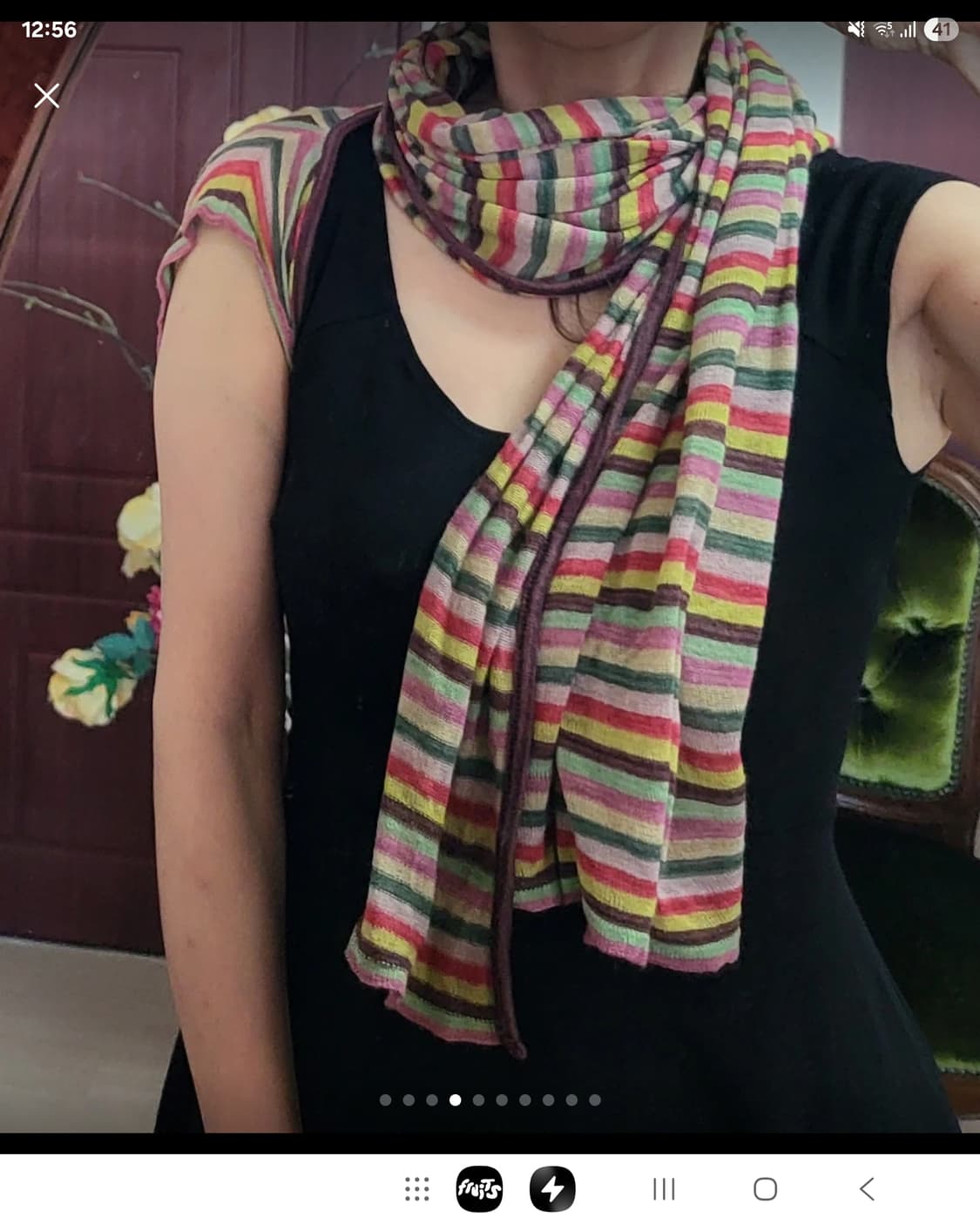 린넨 100% 천연섬유 프랑스 쿠가이 가디건 숄 스카프 상품이미지4