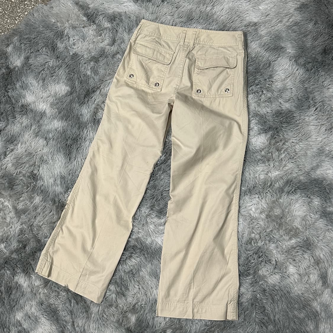 버버리 여성 나팔핏 면바지 38 상품이미지3