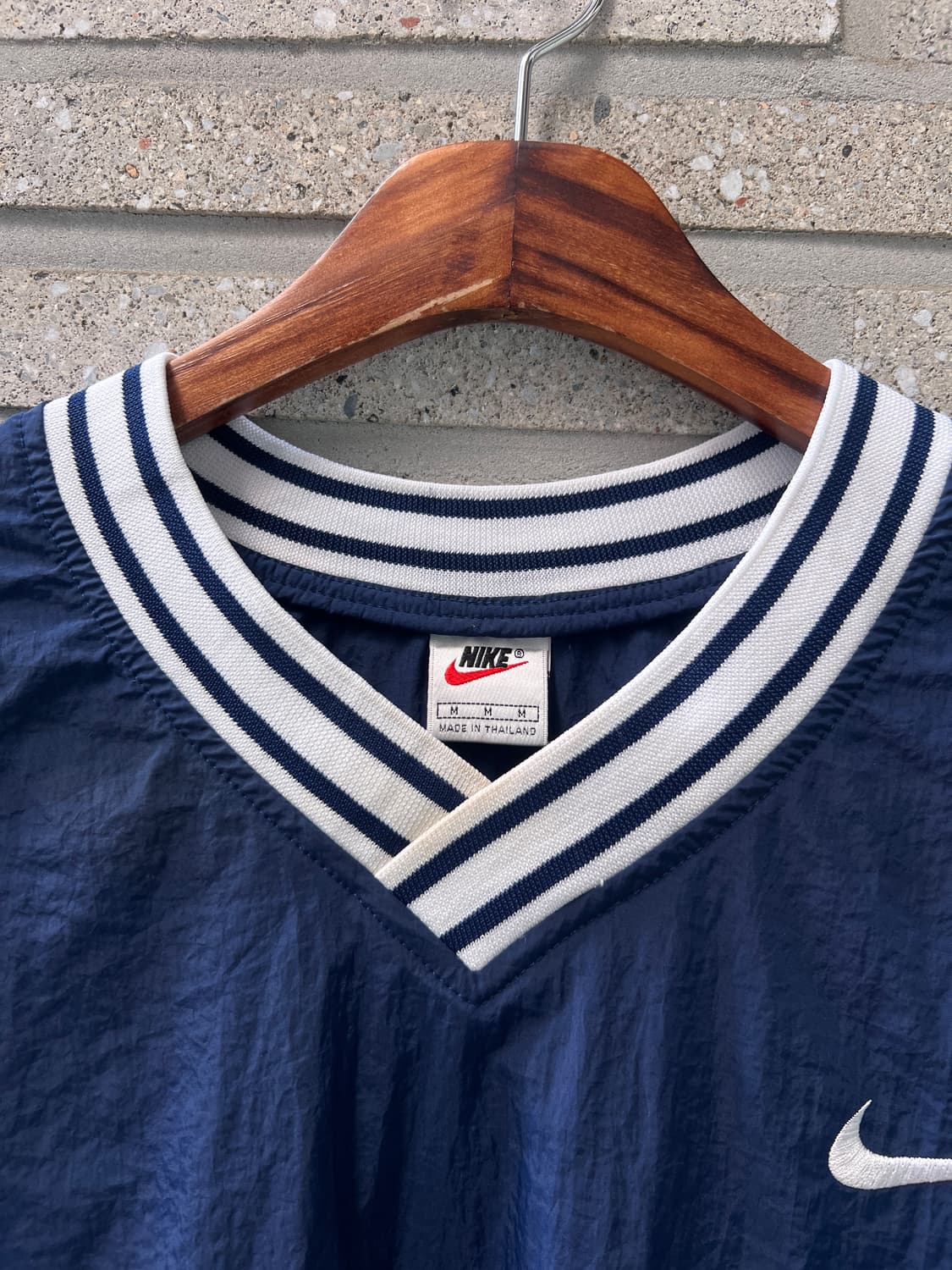 [M]90's 나이키 네이비 나일론 웜업 져지 상품이미지2