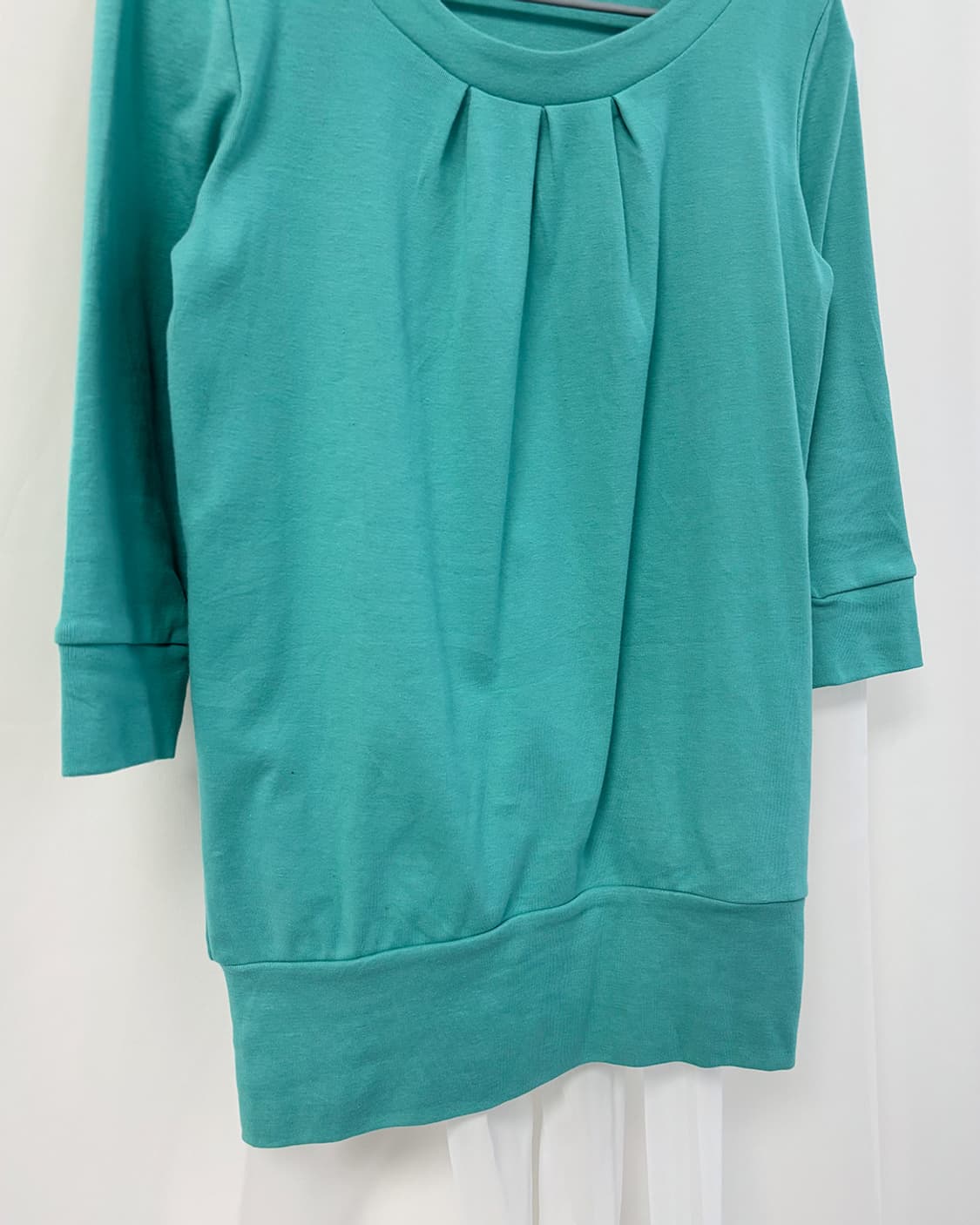 aqua sheila u-neck 3/4 sleeve top 상품이미지6