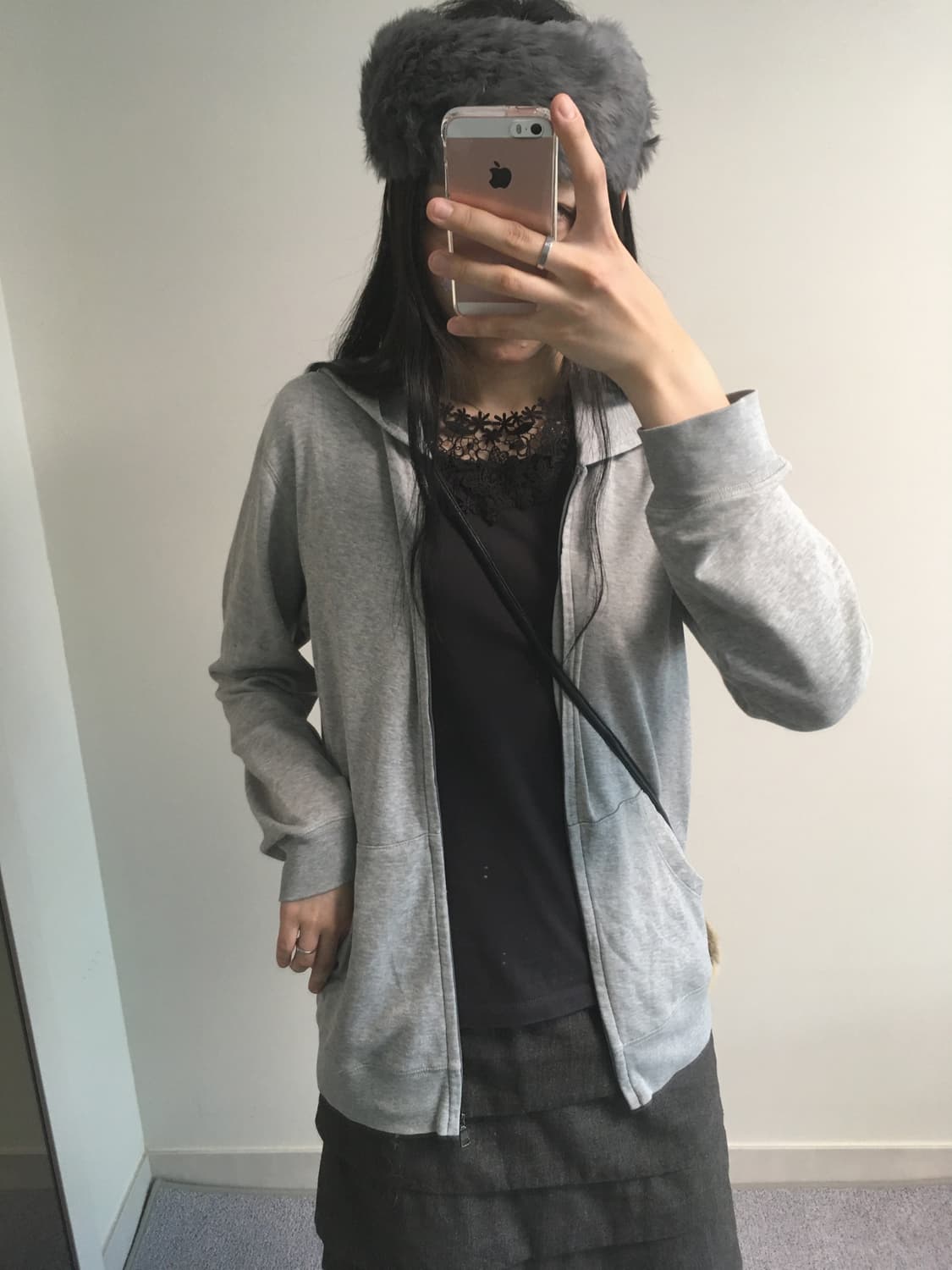 vintage sleeveless top charcoal 상품이미지3