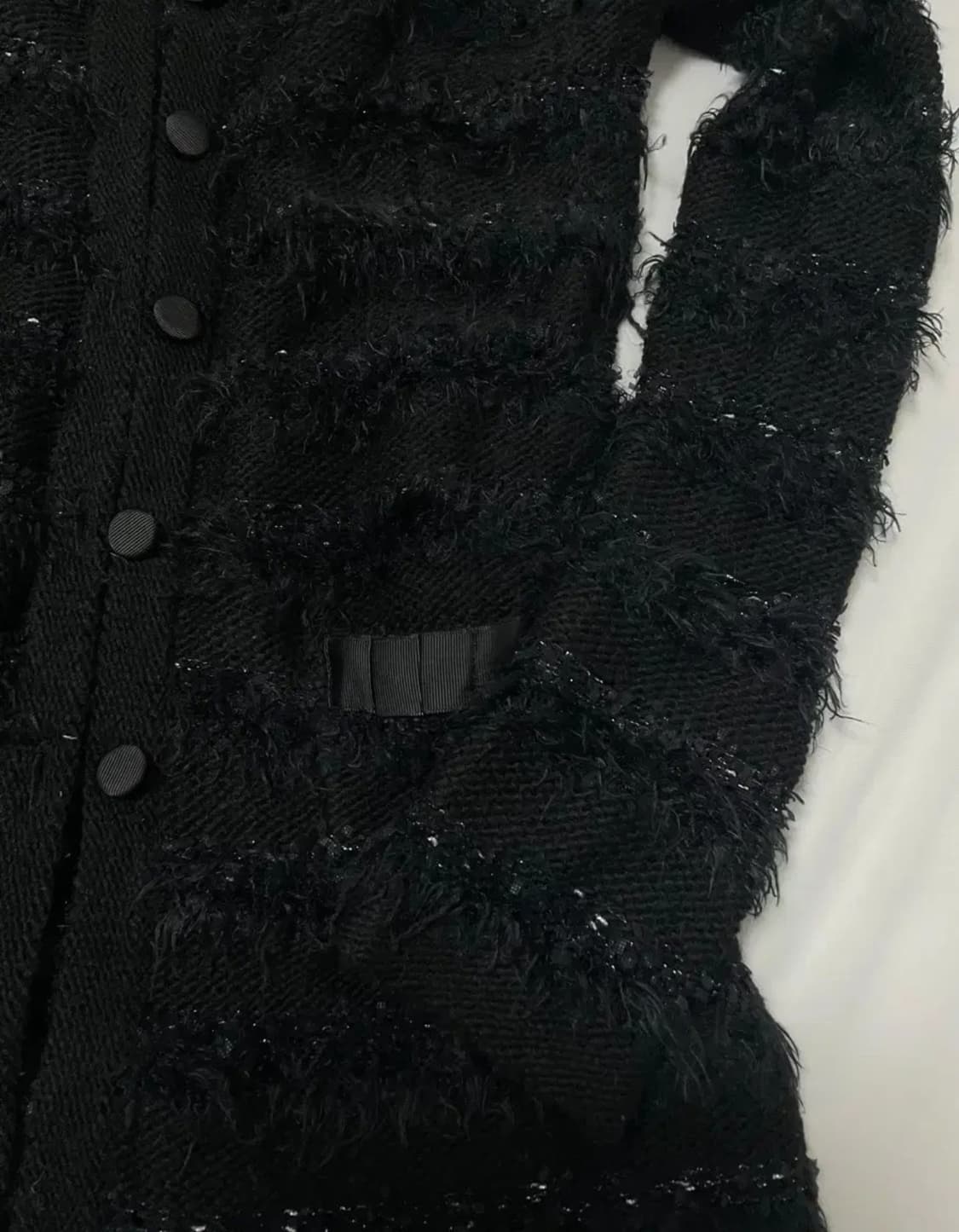 일본 빈티지 니트 가디건 원피스 시크 블랙 상품이미지3