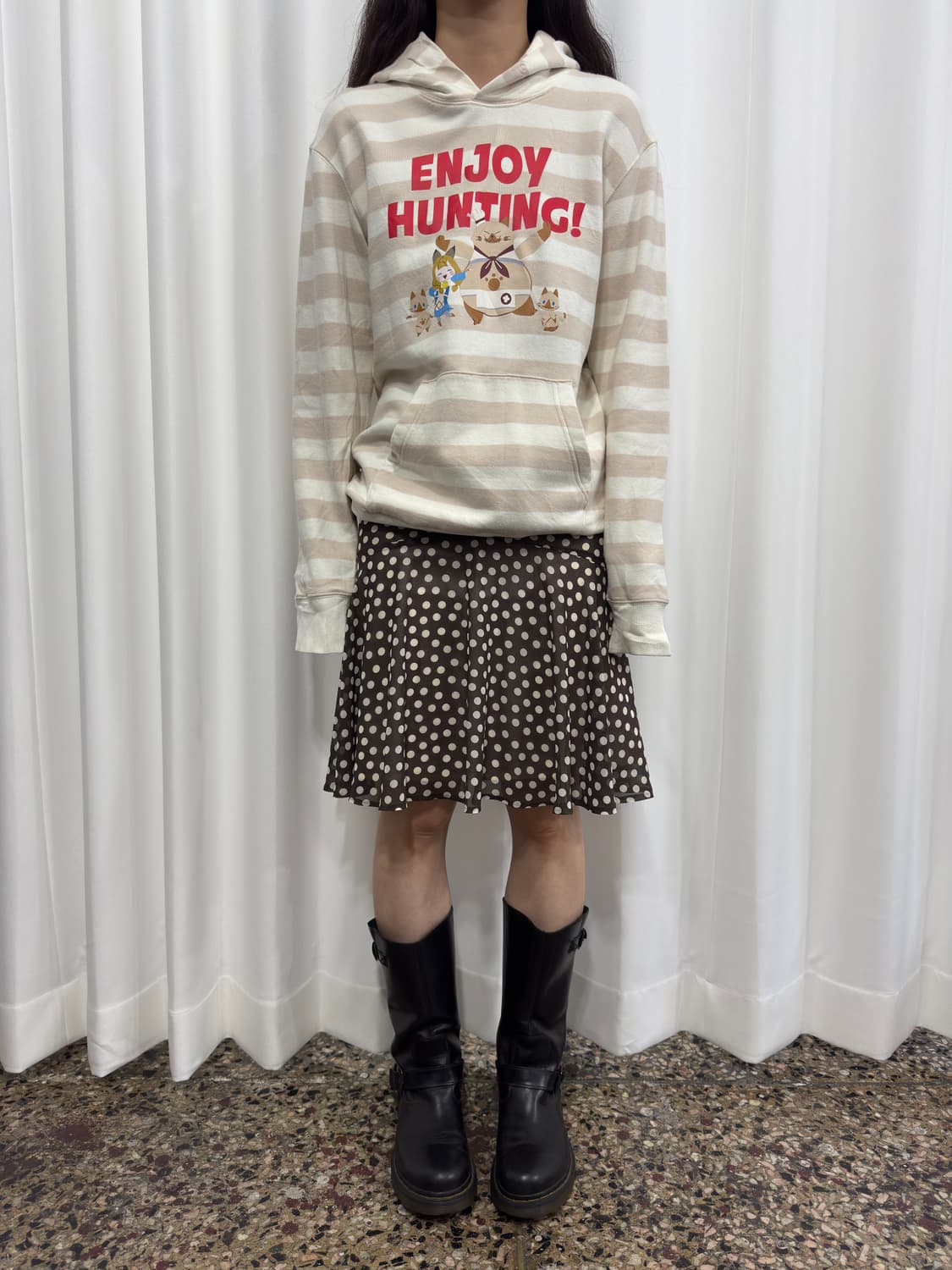 dot midi skirt 상품이미지1