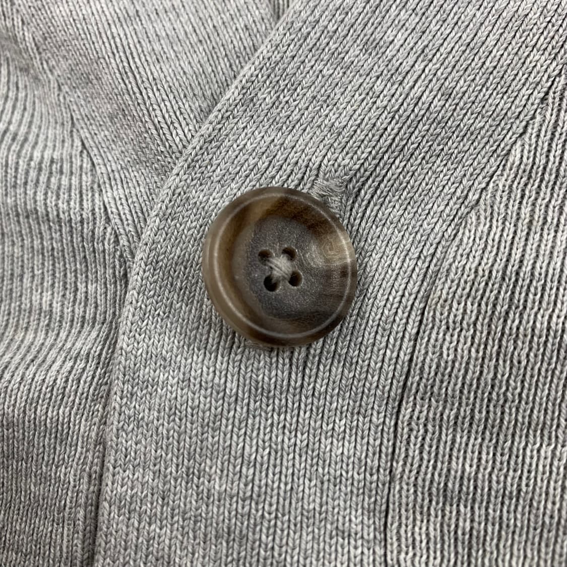 폴로 랄프로렌 포니로고 코듀로이 배색 피마코튼 가디건 그레이  상품이미지4