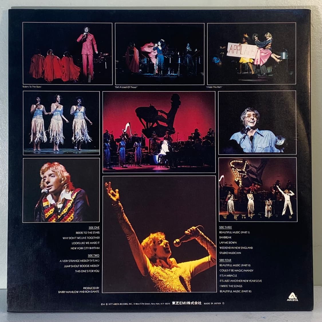 (중고LP-팝) Barry Manilow -Live (2LP) 상품이미지2