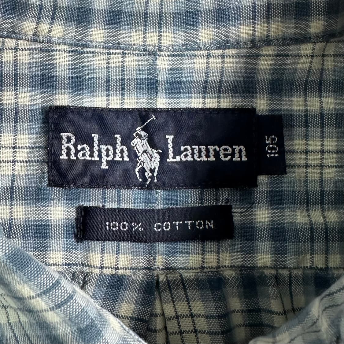 00s 폴로 블루 체크 셔츠 상품이미지7