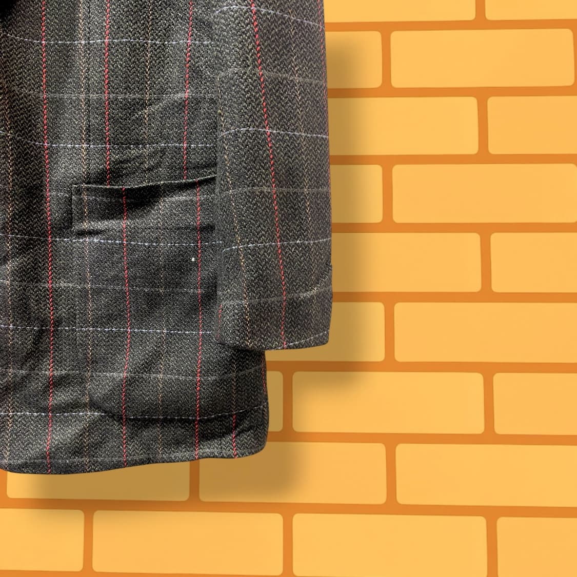 90s Nino Cerruti 체크 블레이저 자켓 (M) 상품이미지5