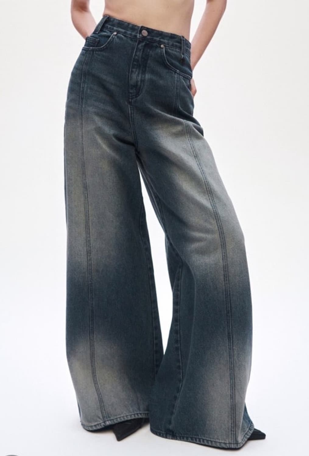 트리밍버드 인시전 데님 셋업 자켓 팬츠 다크블루 상품이미지2