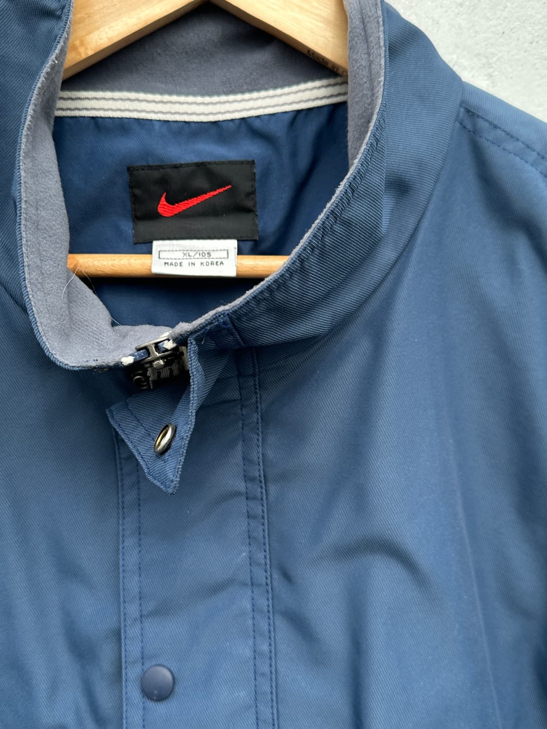[XL] 00s 나이키 네이비톤 스우시 아노락 바람막이 빈티지 자켓 상품이미지3