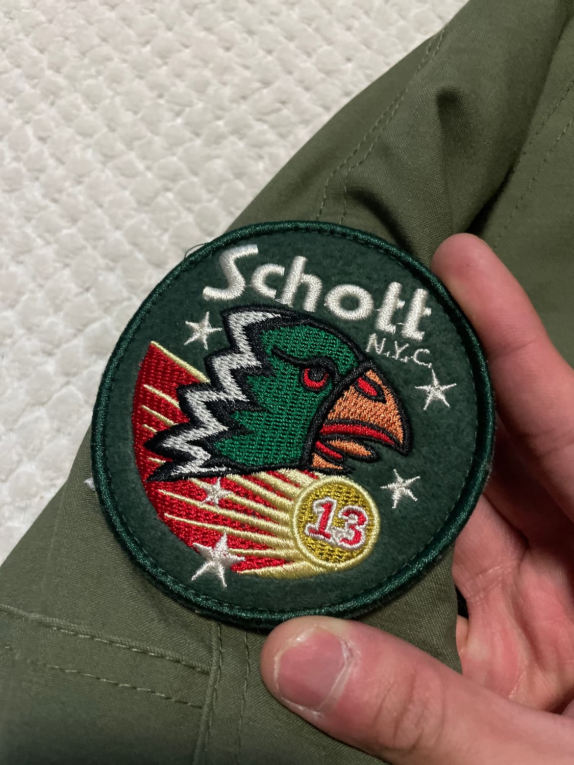 Schott 쇼트 N3B 밀리터리 야상 파카 자켓 올리브(클리닝O) 상품이미지7