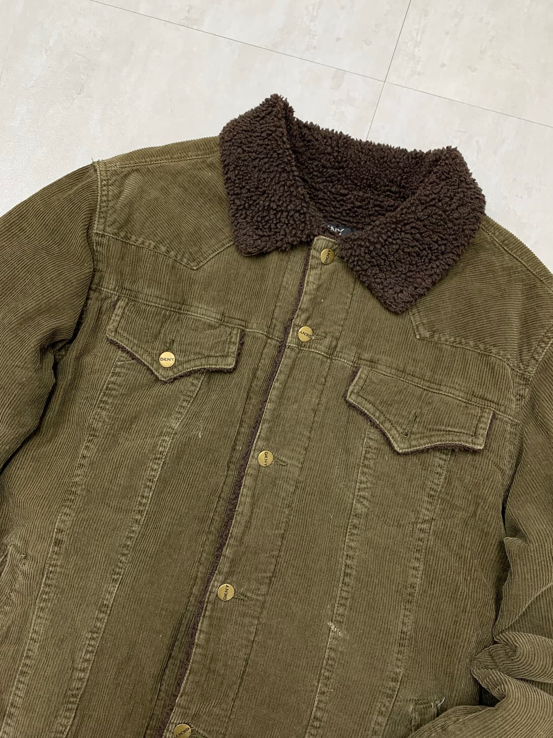 DKNY 코듀로이 쉐르파 자켓 상품이미지2