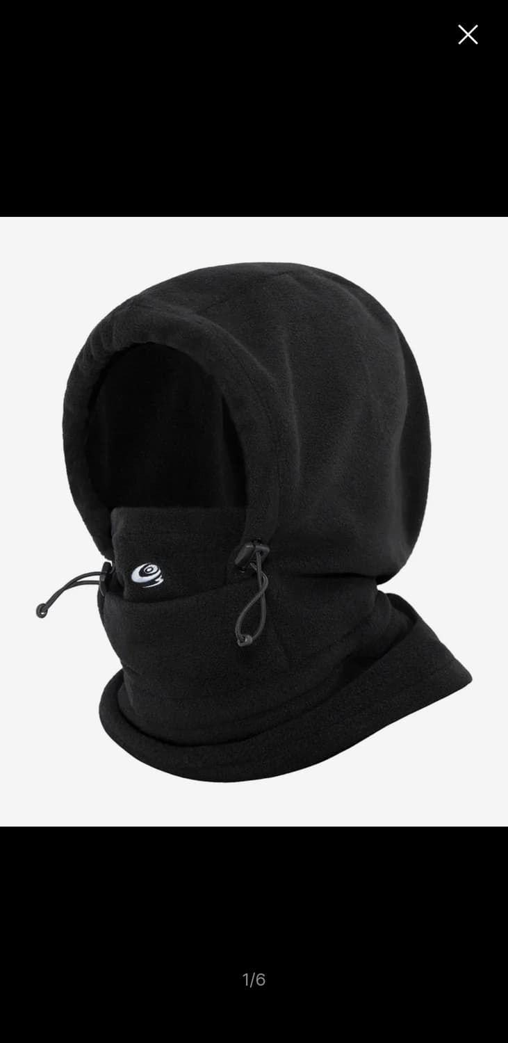 글랙 GC026 슈레더 플리스 후드 바라클라바 블랙 상품이미지6