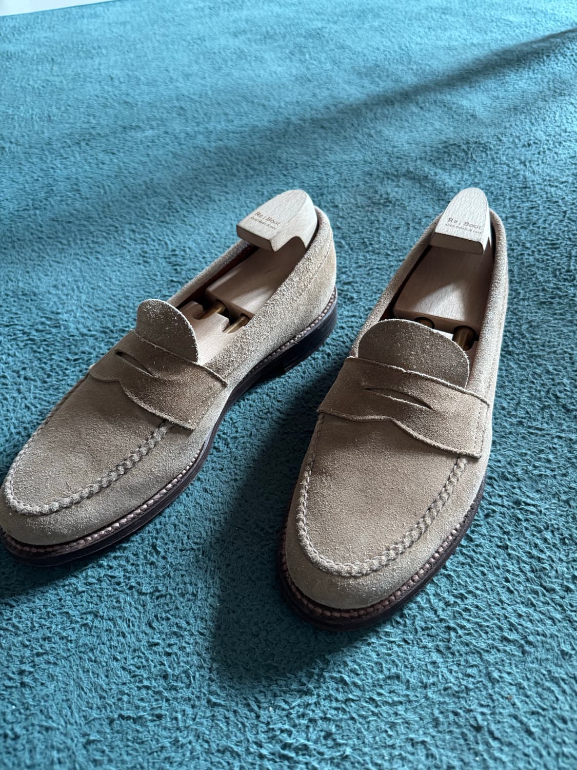 알든 스웨이드 로퍼 6244F 베이지 색상 265mm 상품이미지1