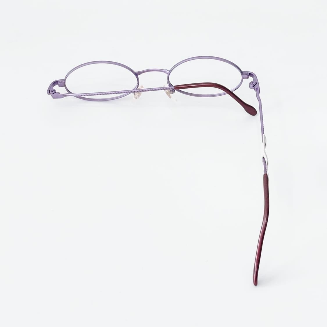 Close-up 퍼플 오벌 메탈 데드스탁 빈티지안경 상품이미지3
