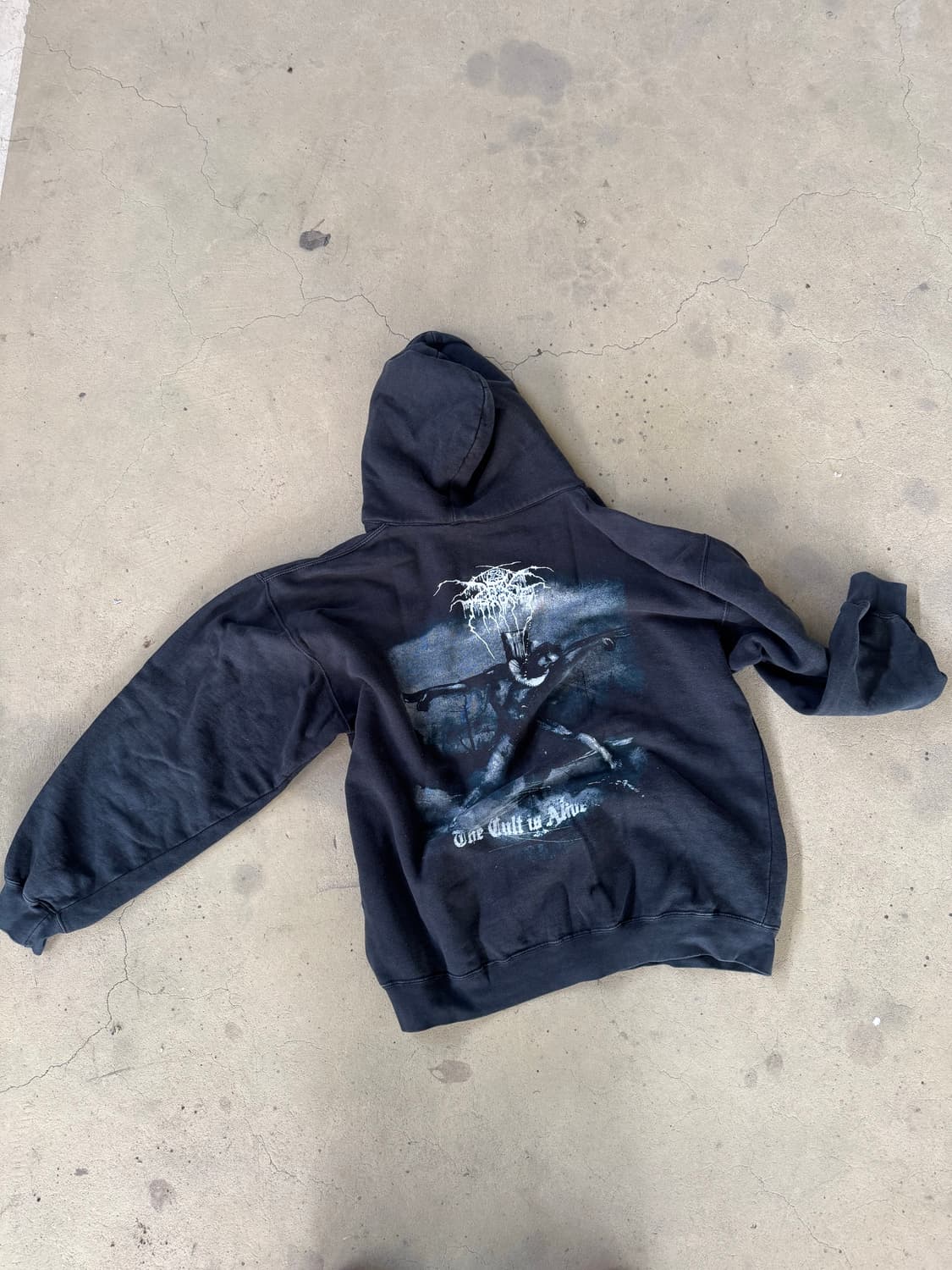 빈티지 Darkthrone 다크 트론 후드 집업 Xl 상품이미지3