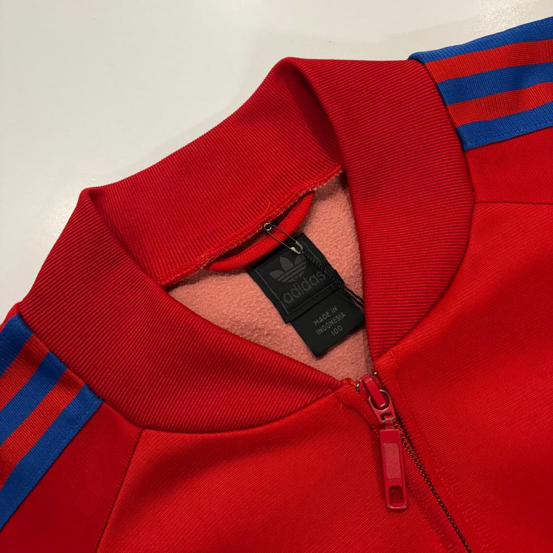 [100] 04s 아디다스 슈퍼스타 트랙탑 져지 레드 B891 상품이미지4