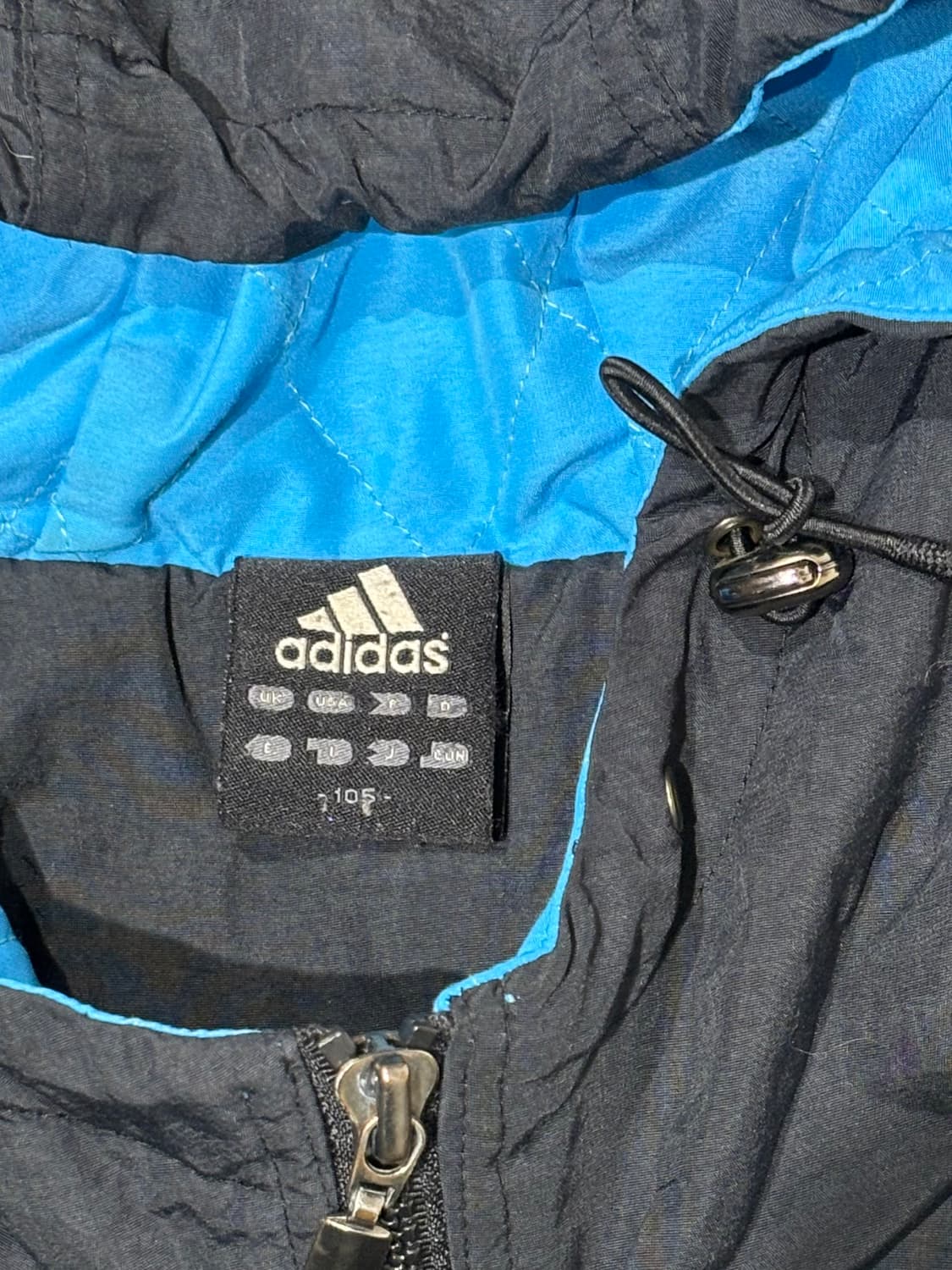 아디다스 90‘s 베이비블루 삼선 후드 점퍼 상품이미지8