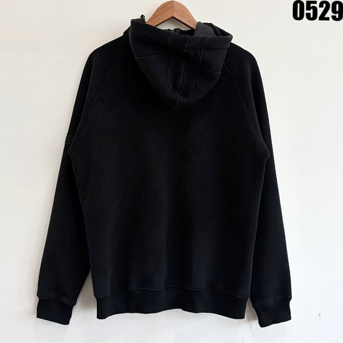 바버 블랙 후드 집업 XL 0529 상품이미지10