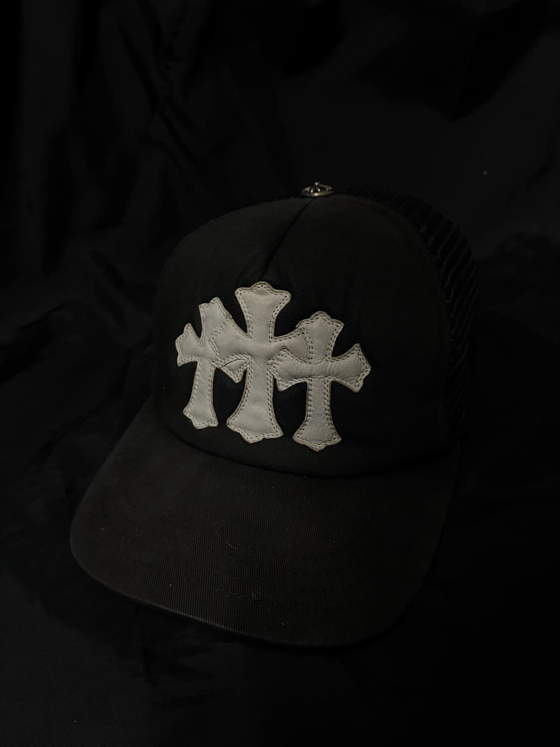 Chrome Hearts 크롬하츠 세메터리 가죽 패치 메쉬캡 상품이미지1