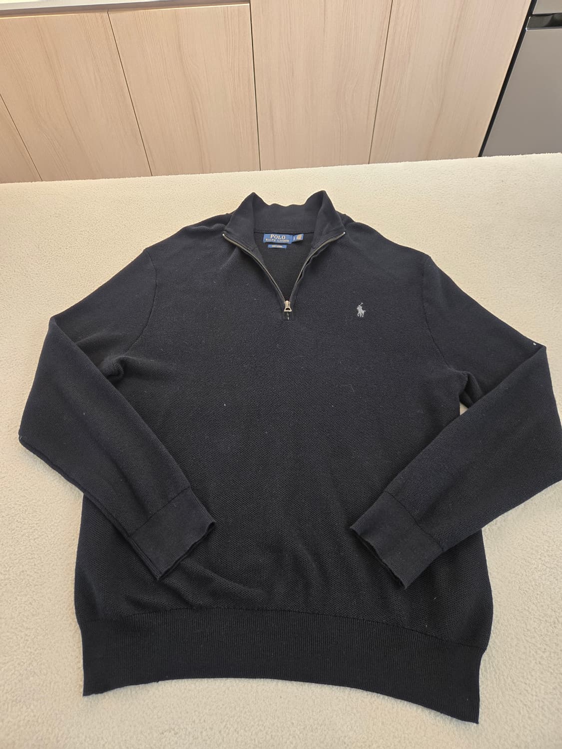 폴로 랄프로렌 하프집업 니트 블랙 LG(105~110) 상품이미지3