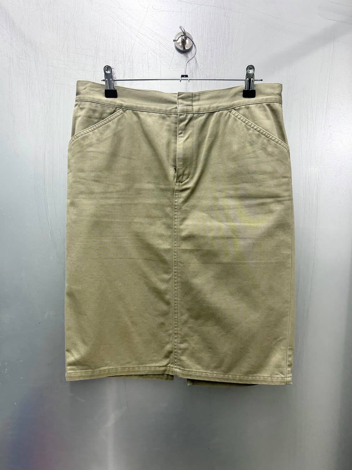 Ralph Lauren 랄프로렌 카키색상 코튼 미디스커트 상품이미지2