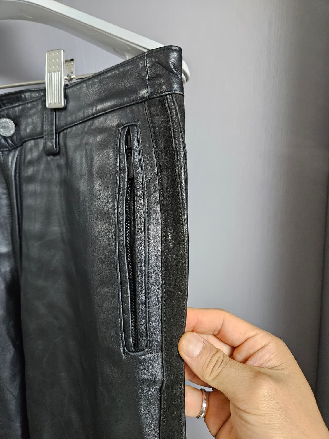 몽타주 가죽 팬츠 M 사이즈 상품이미지2