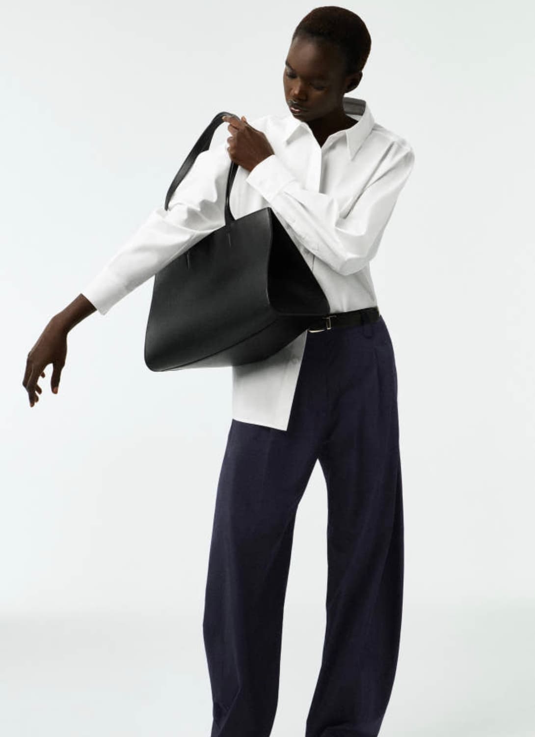 COS 코스 라운디드 피마 코튼 긴팔 셔츠 (새상품) 상품이미지1