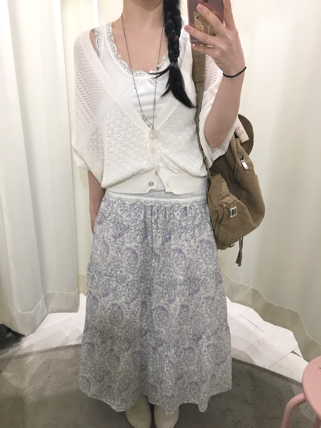 earth music floral skirt 상품이미지5