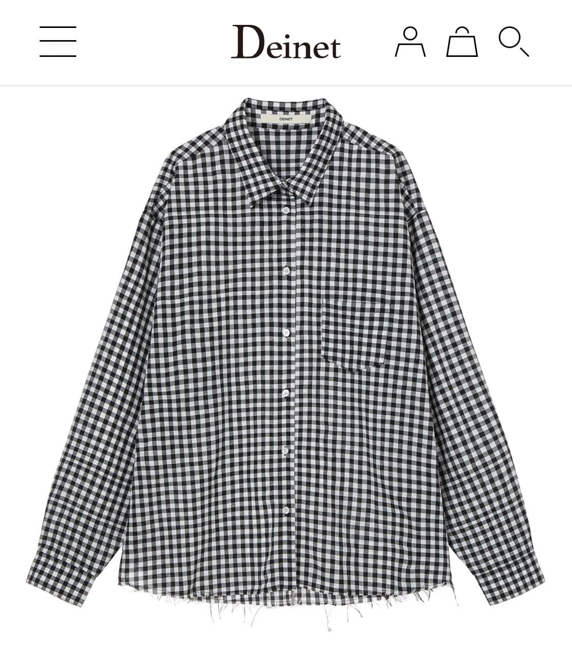 DEINET 다이닛 체크 셔츠 상품이미지2