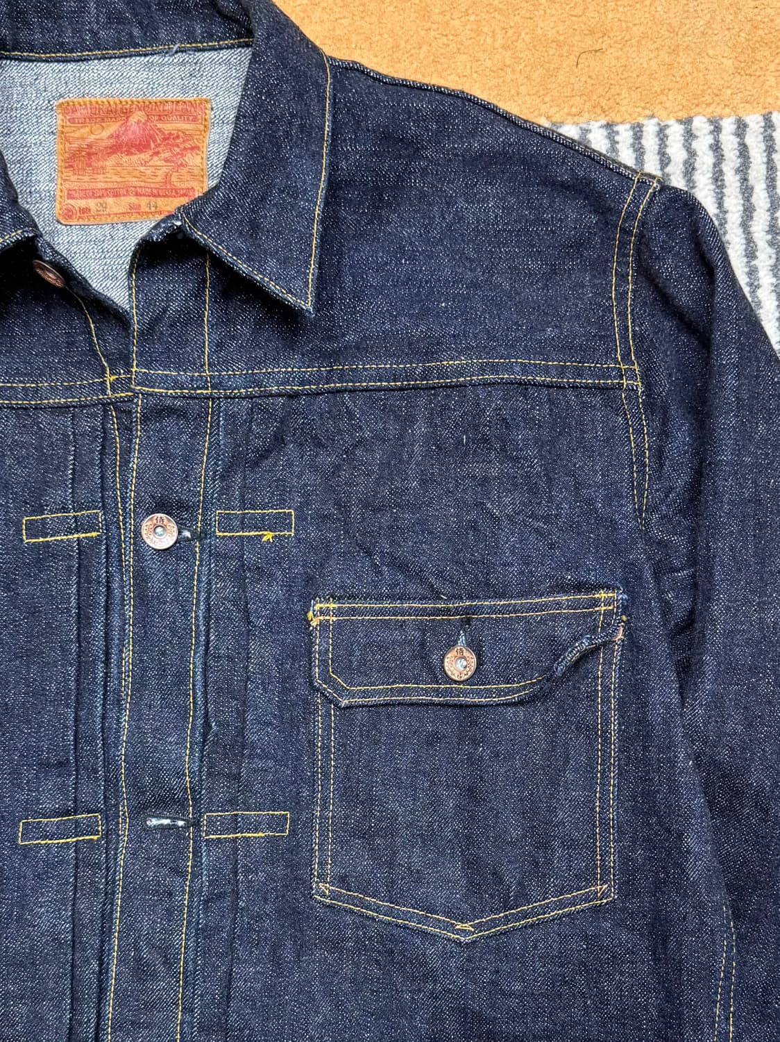 [44] 사무라이진스 17oz Zero+ Model Denim 자켓 상품이미지2