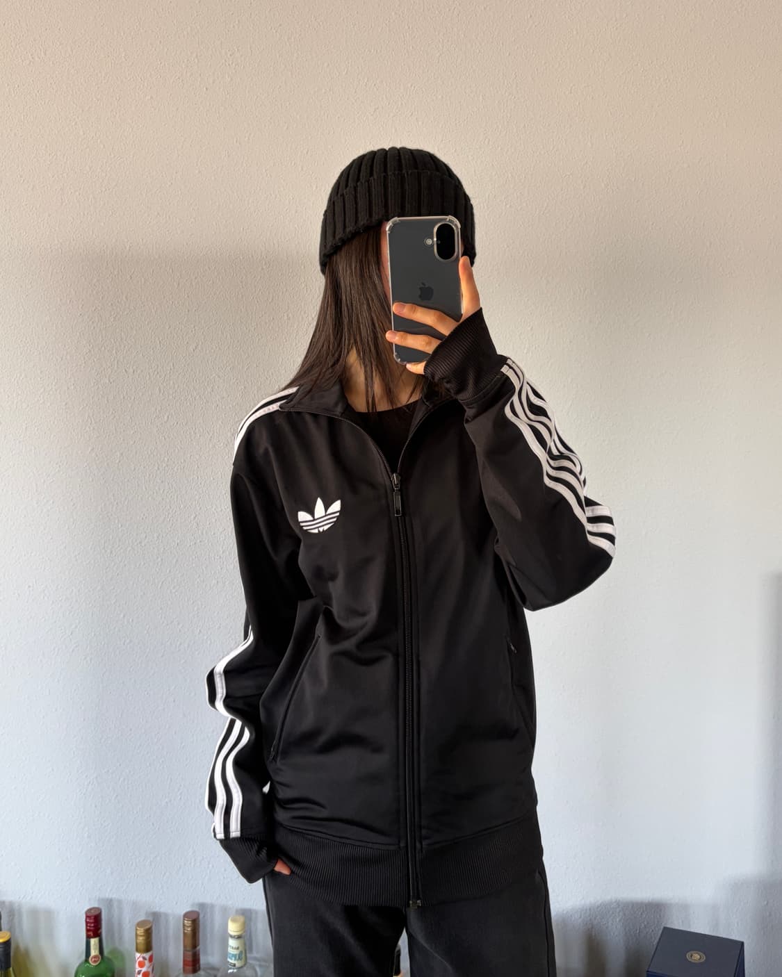 [S]아디다스 구형 파이어버드 블랙 트랙탑 져지 상품이미지1