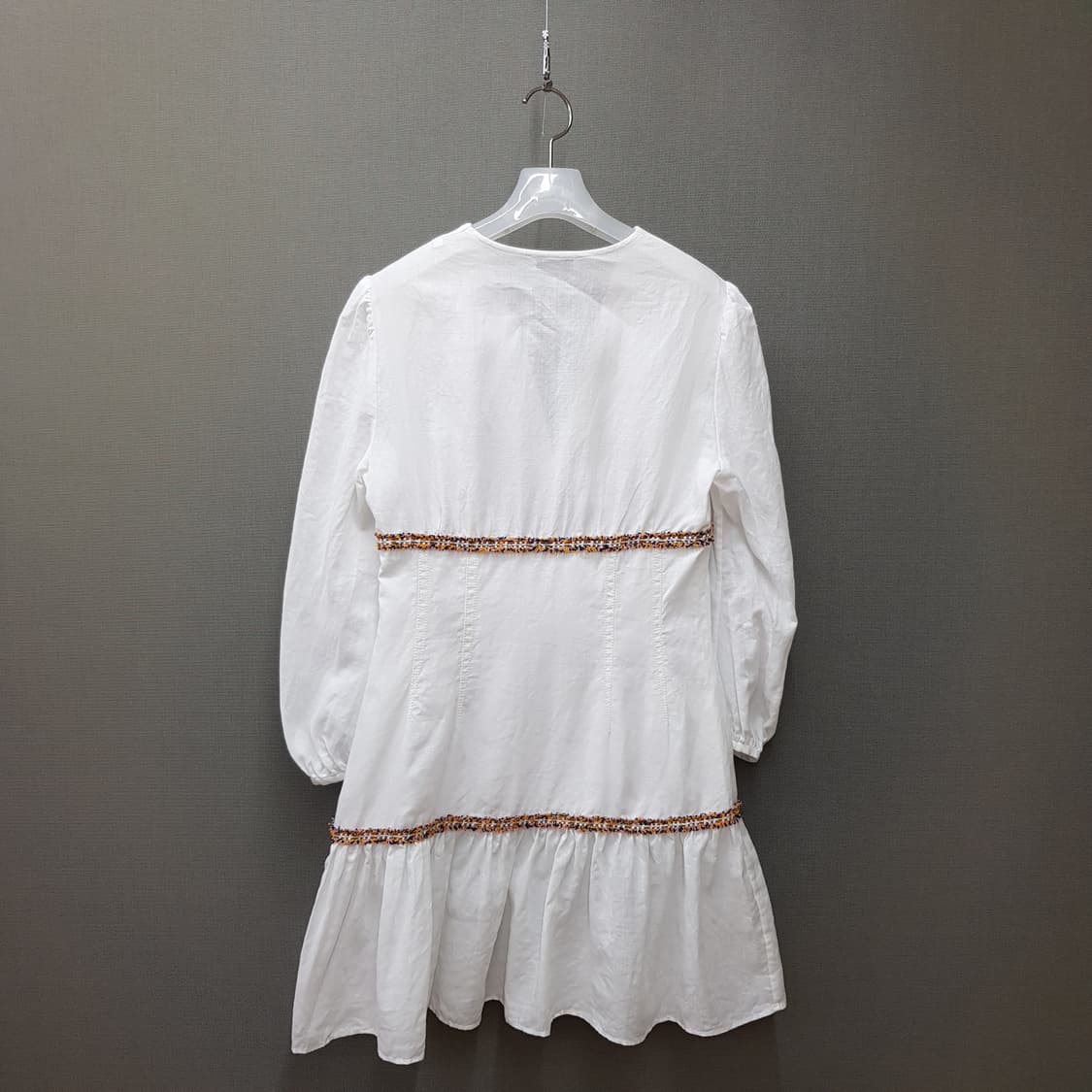 산드로 브이넥 프릴 미니 원피스 38사이즈 상품이미지7