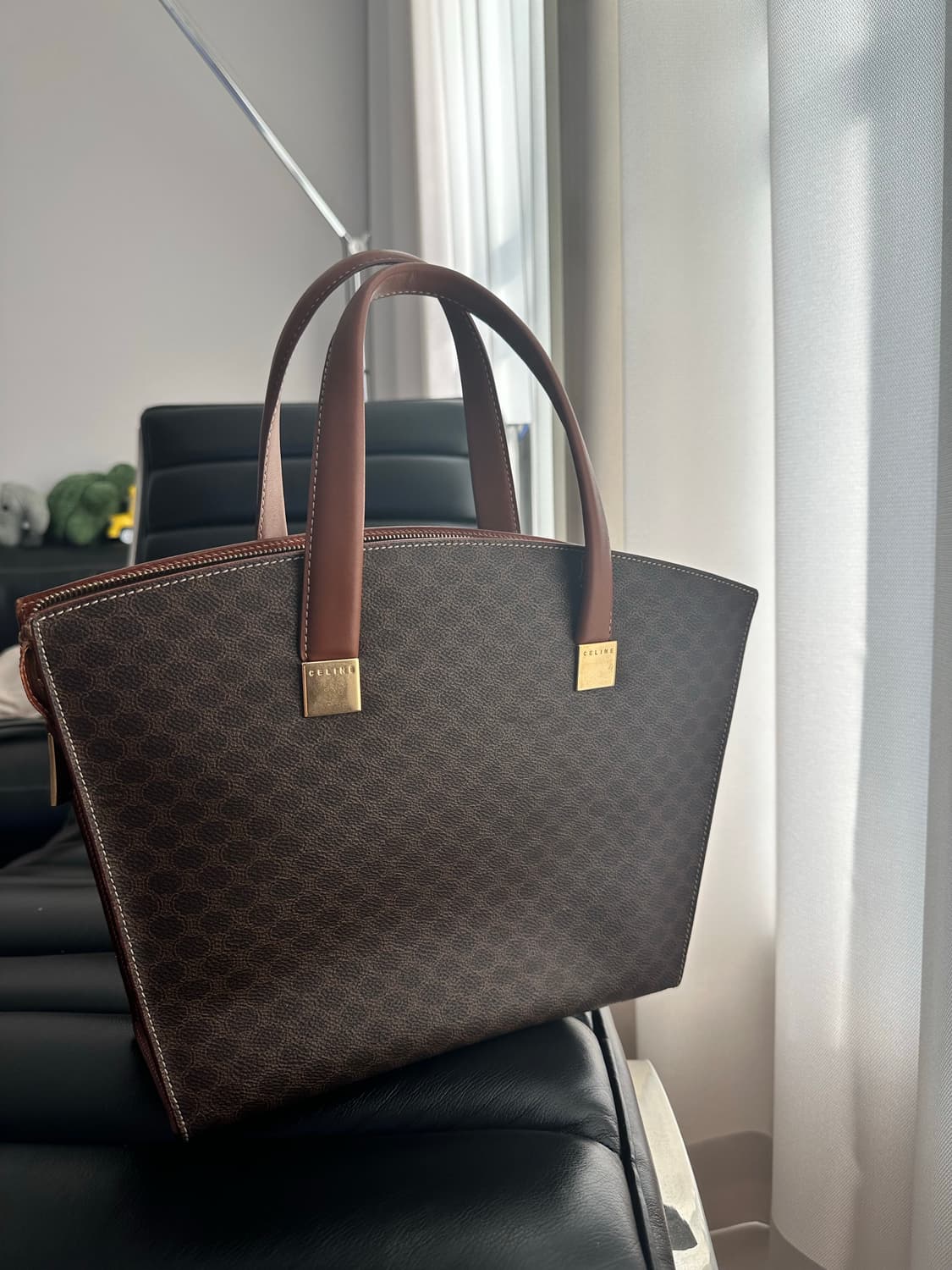 빈티지 셀린느 마카담 쇼퍼 토트백 상품이미지4