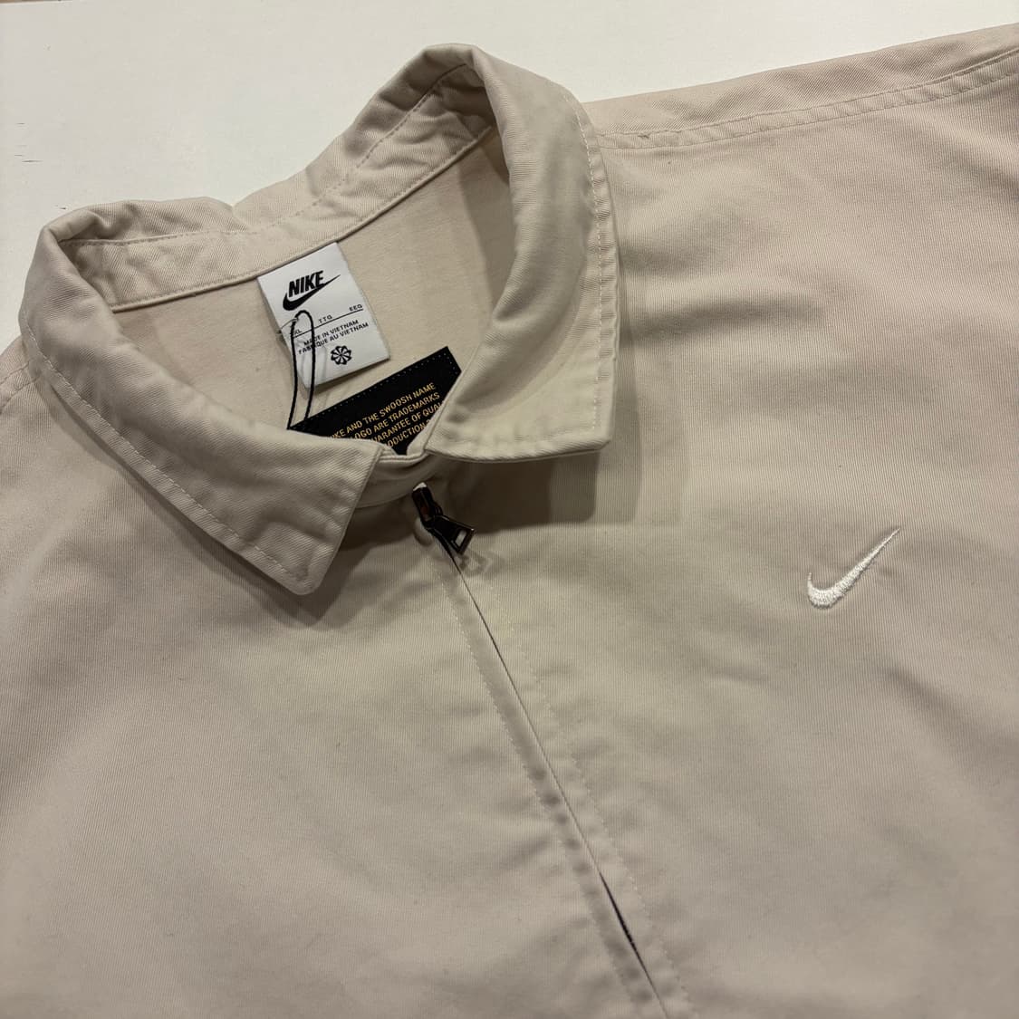 [2XL] 나이키 베이지색 해링턴 코튼 자켓 C199 상품이미지3