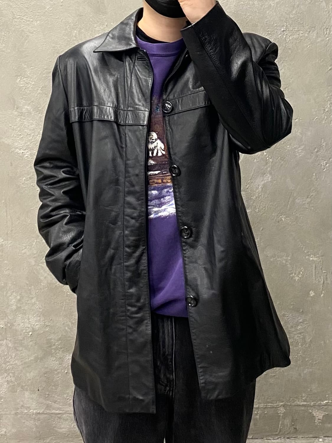 [XL] 90s PRIMERO 빈티지 소가죽 레더 카코트 상품이미지9