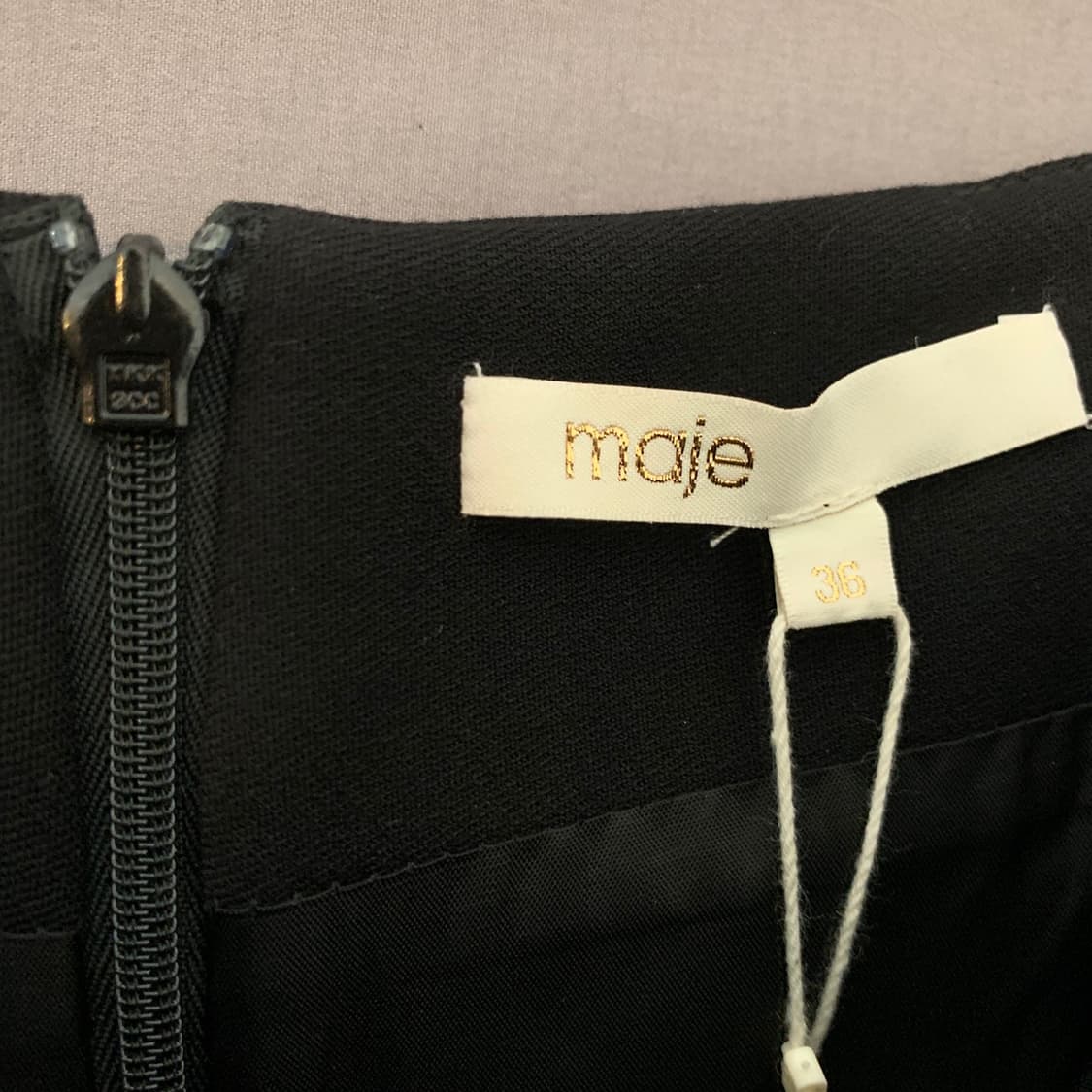 새상품 36 MAJE 마쥬 플리츠 트롱프뢰유 벨티드 숏팬츠 반바지 상품이미지6