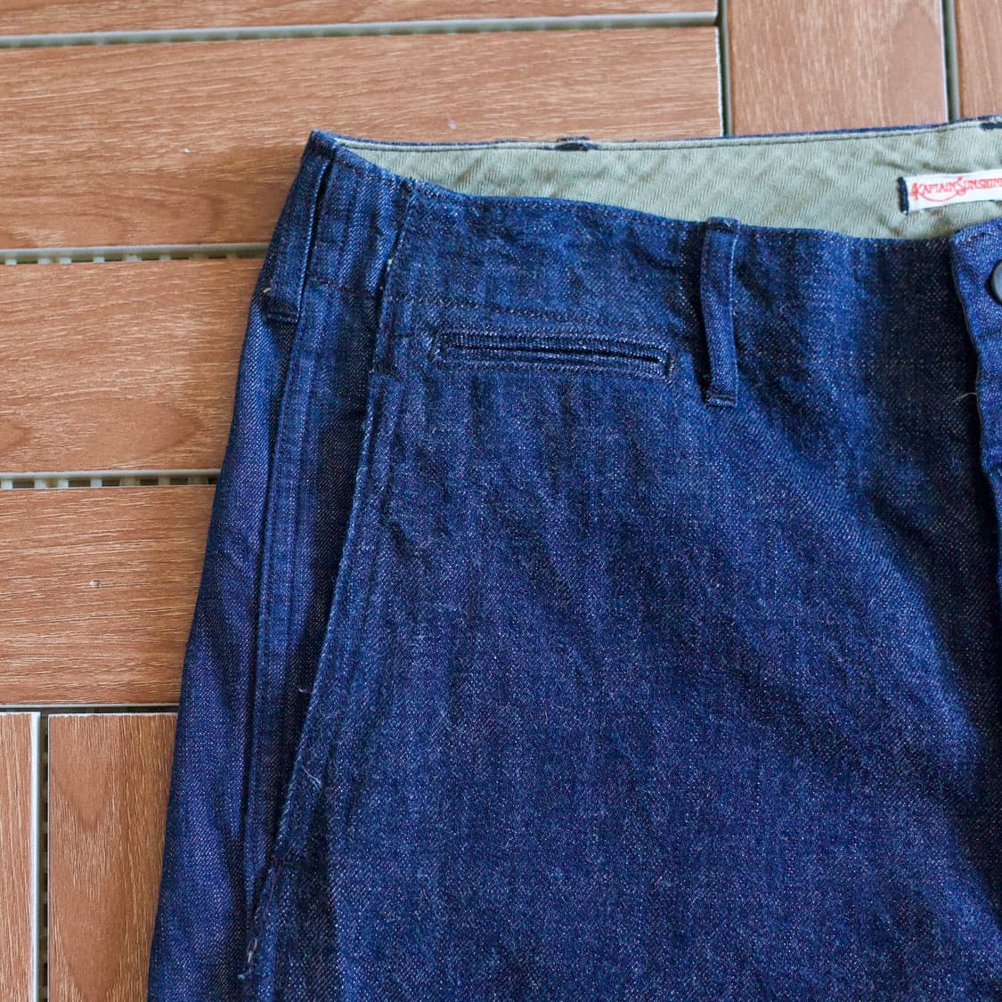 Kaptain Sunshine cut-off denim shorts 상품이미지4