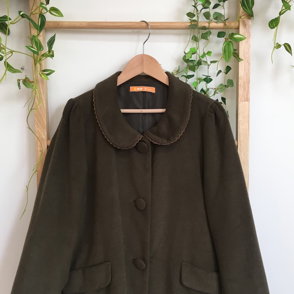 JPN/ 모리걸코트 둥근카라코트 카키코트 모리룩코트 에이라인코트 반코트 상품이미지2