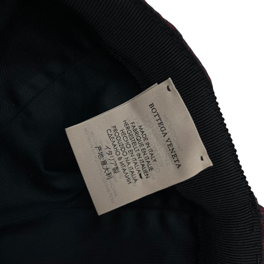 보테가베네타 코튼베이스 레드체크 볼캡 상품이미지9