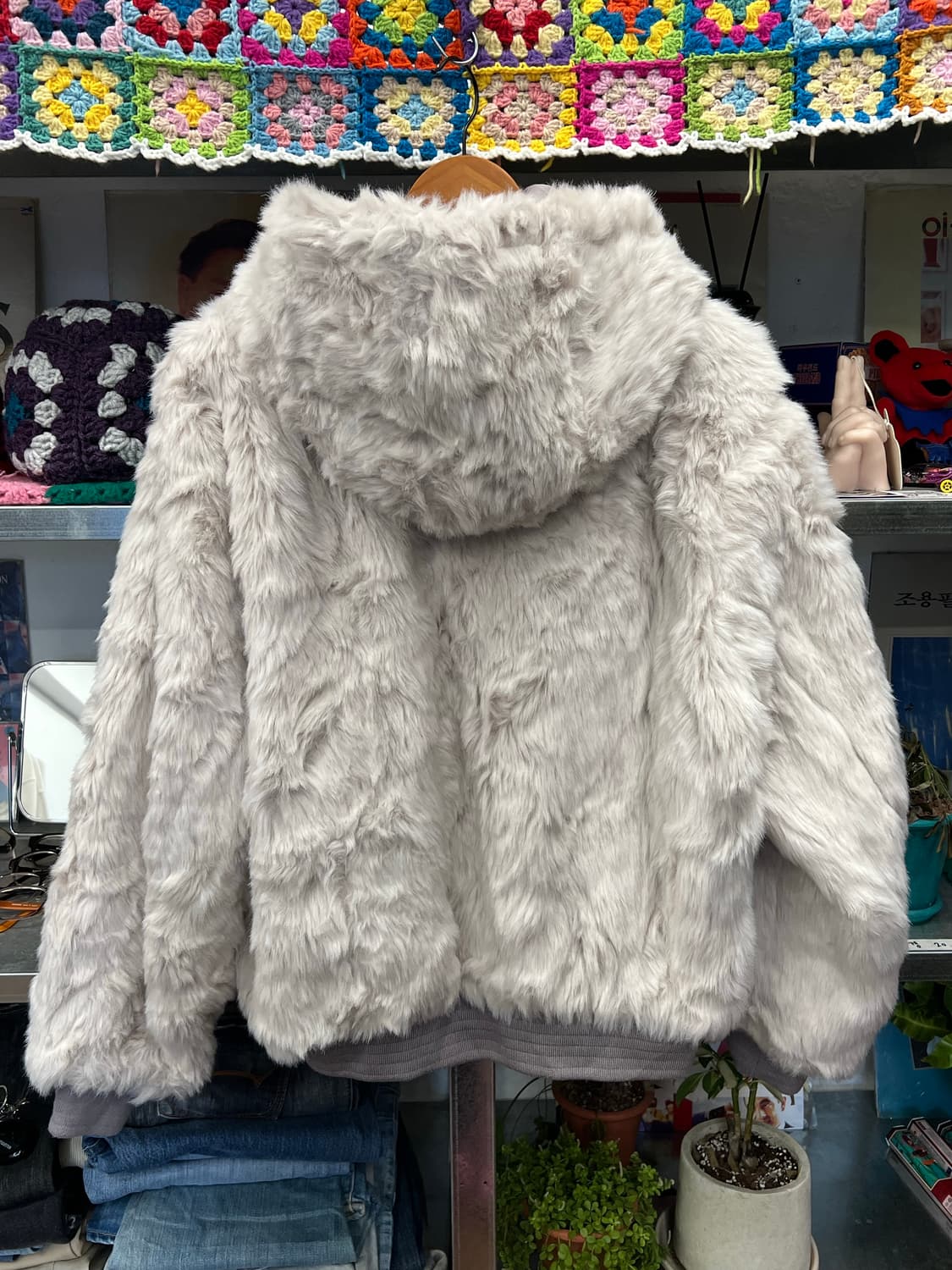 Oversized Faux Fur Hooded Jacket   상품이미지2