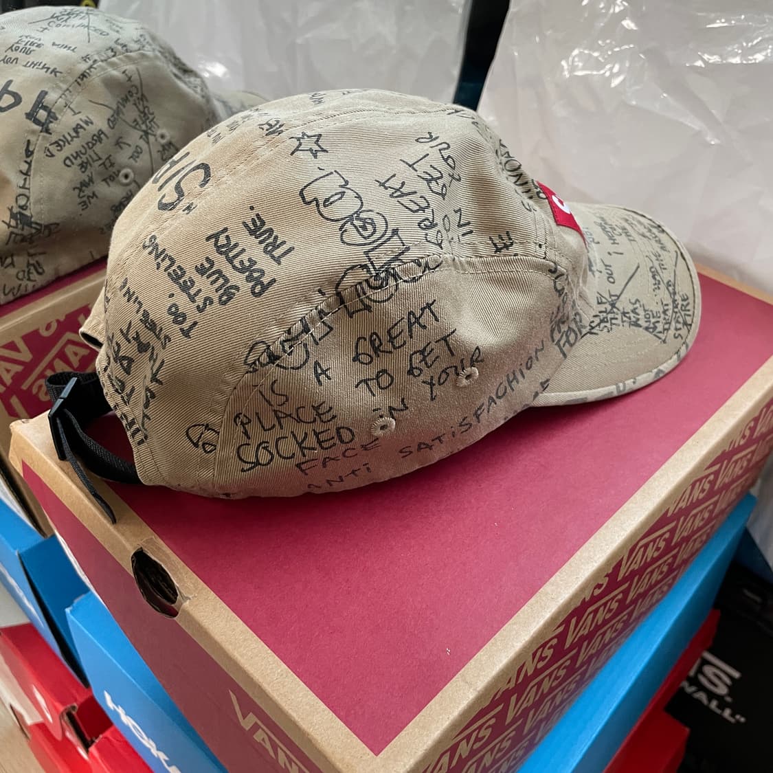 슈프림 곤즈 포엠 캠프캡 카키 상품이미지3