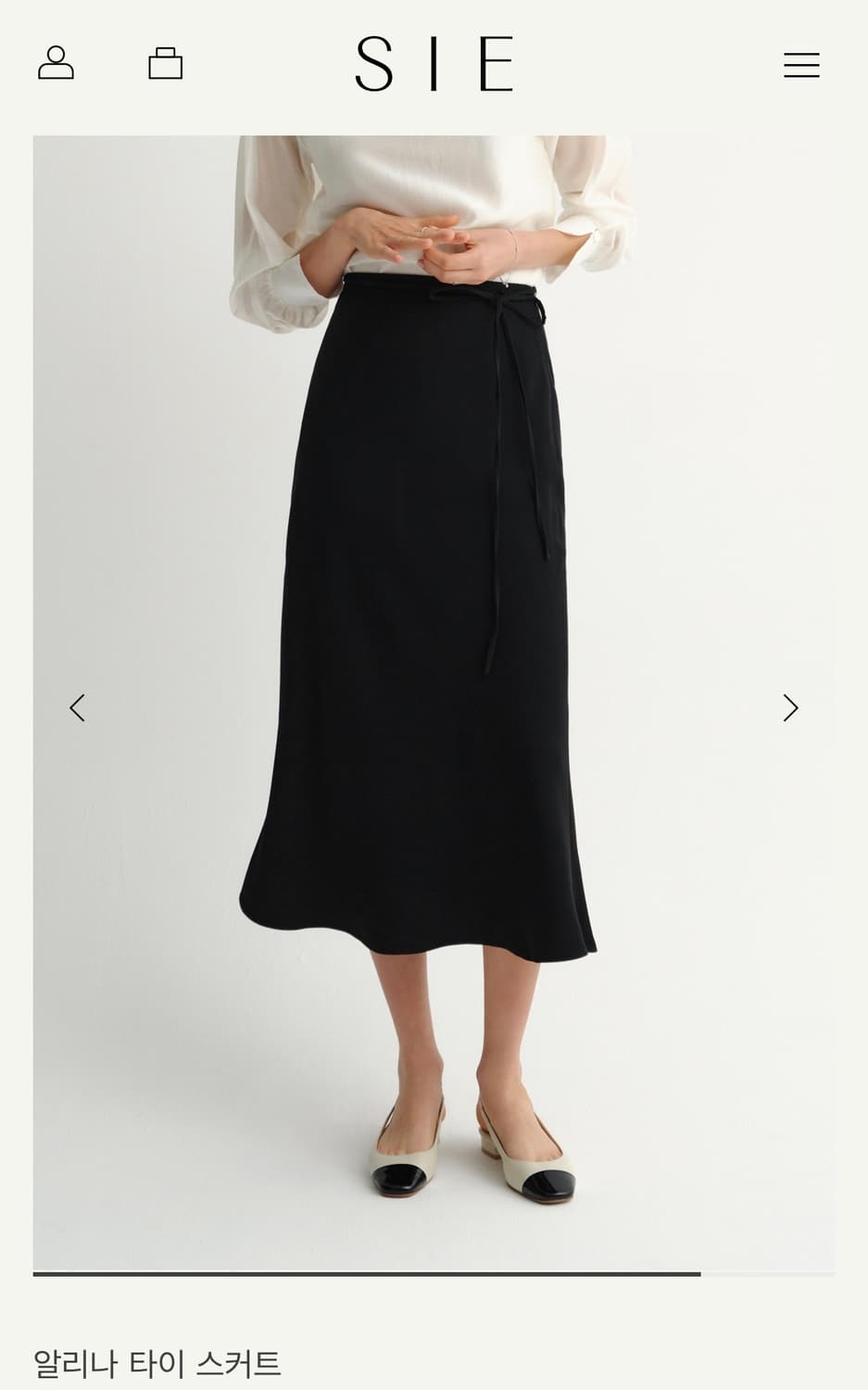 SIE 시에 알리나 타이스커트 상품이미지2