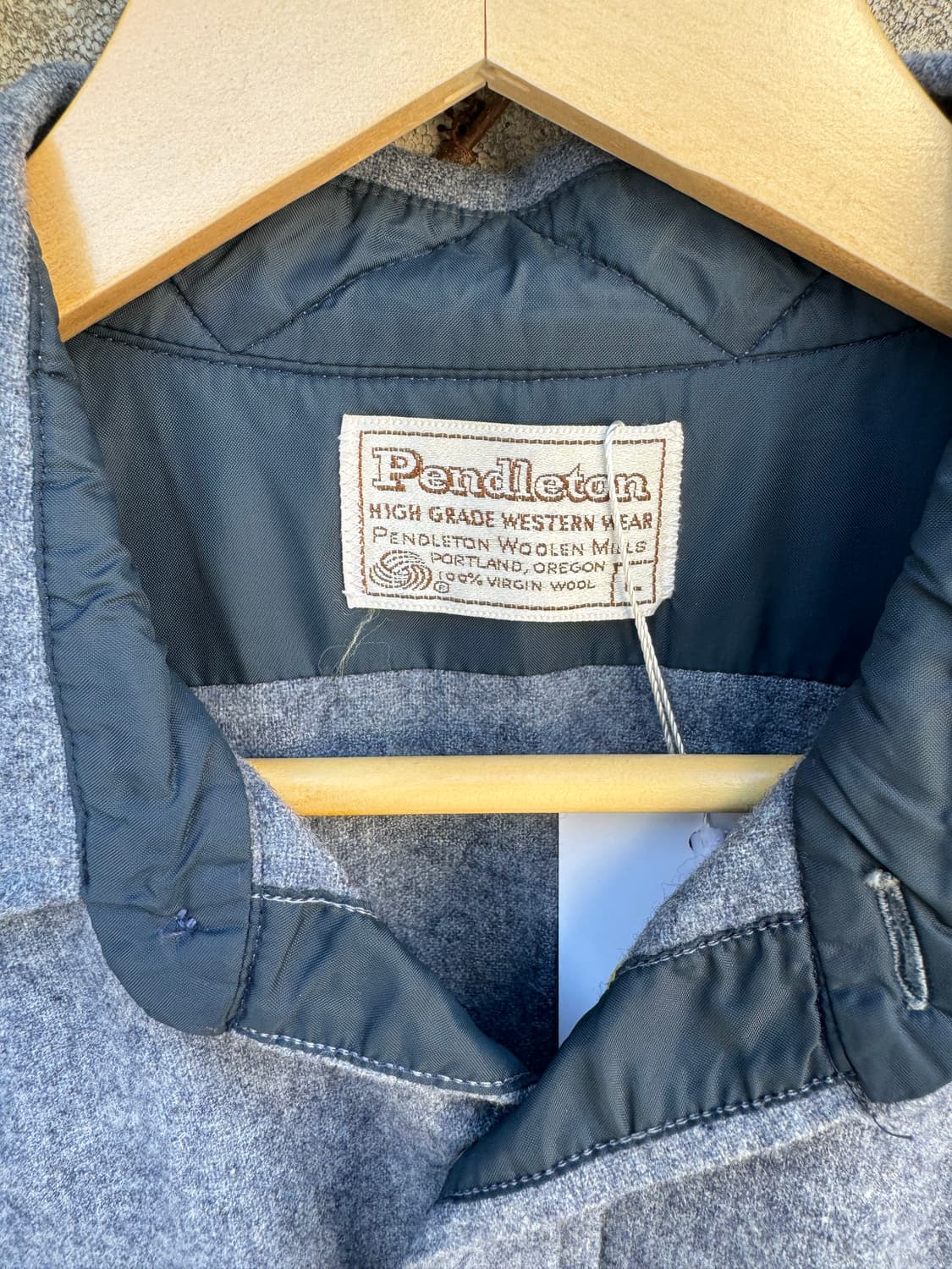 70s pendleton 펜들턴 울 웨스턴 셔츠 L 상품이미지5